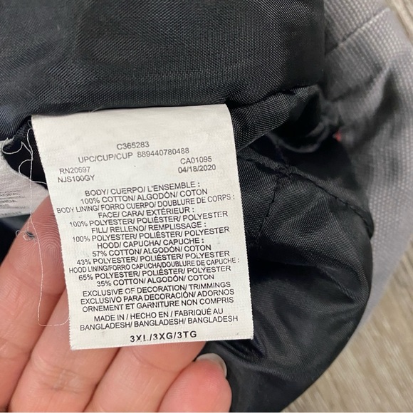 DICKIES Work Jacket Insulated Men’s Size 3XL Grey Full Zipper - Picture 3 of 8